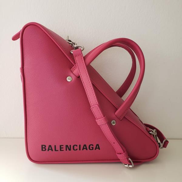 balenciaga triangle bag pink