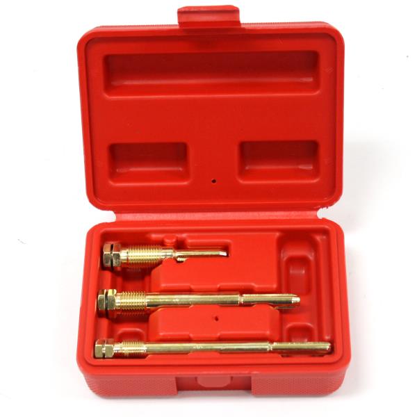 3PC GLOW PLUG PULLER REMOVER EXTRACTOR & REAMER SET M10 & M12 DIESEL ENGINES
