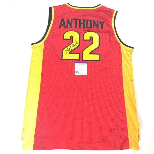 carmelo anthony autographed jersey