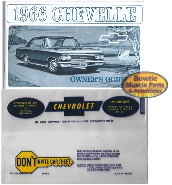 1966 66 El Camino Chevelle Owners Owner's Manual