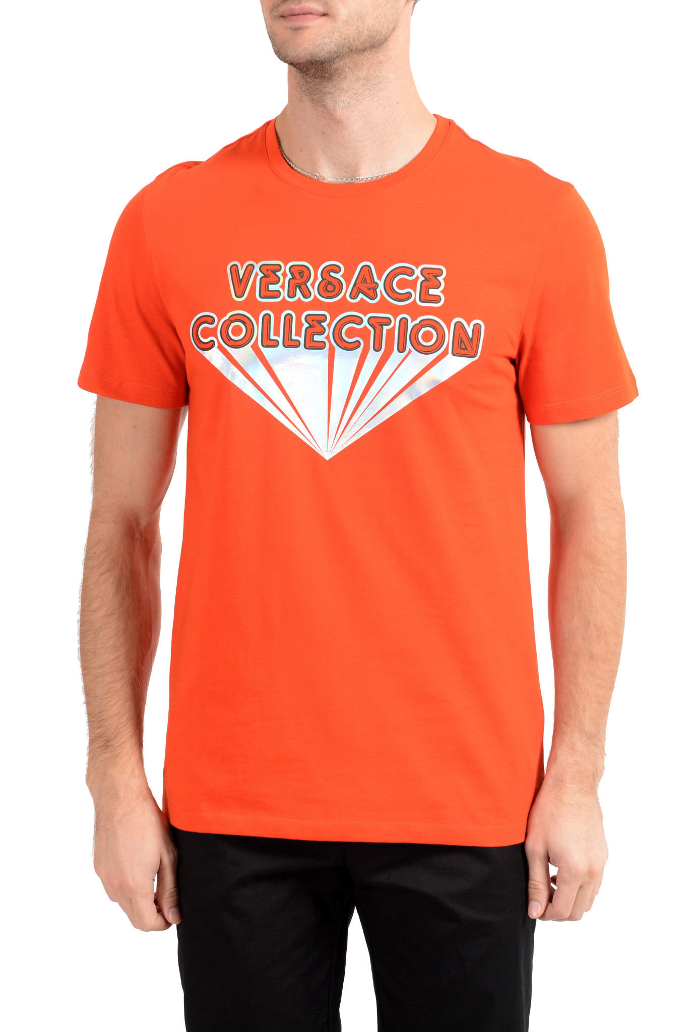 versace orange shirt