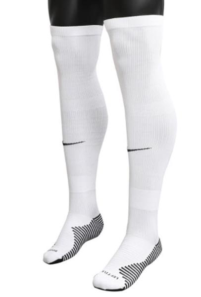 white nike knee high socks