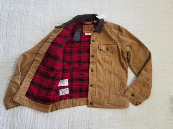 flannel lined levi jacket