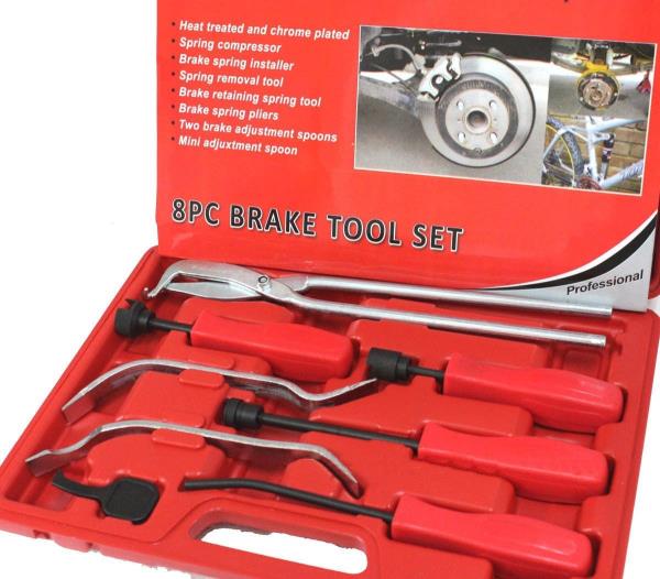 8pc Brake Service Tool SetProfessional Repair Install Drum Servicing Springs