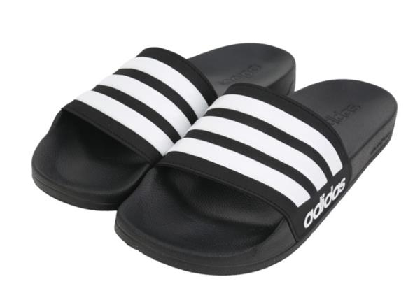 adidas slippers all black