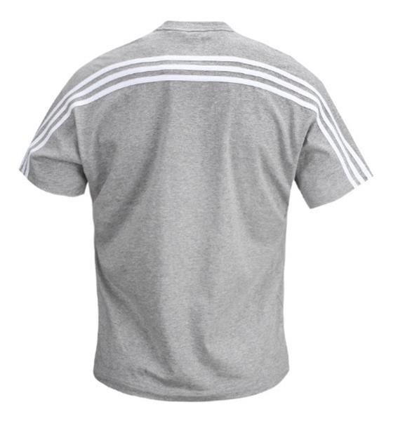 gray and white adidas shirt