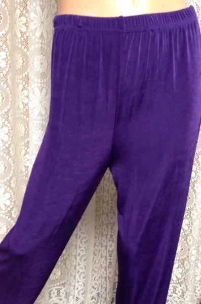 JOSTAR ACETATE Spandex DRESS Stretch Knit PANTS Purple TRAVEL S M L XL ...