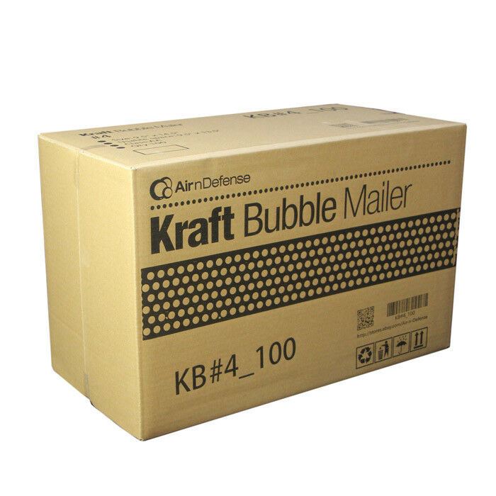 200 #4 9.5 x14.5 Kraft Bubble Padded Envelopes Mailers Shipping Bags AirnDefense