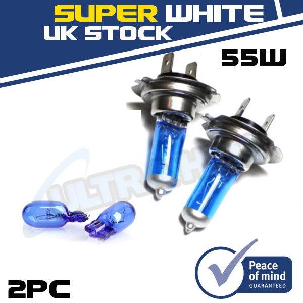 499 H7 100w Super White Xenon Car Headlight Bulbs 12v W5W 501 Led Sidelights B