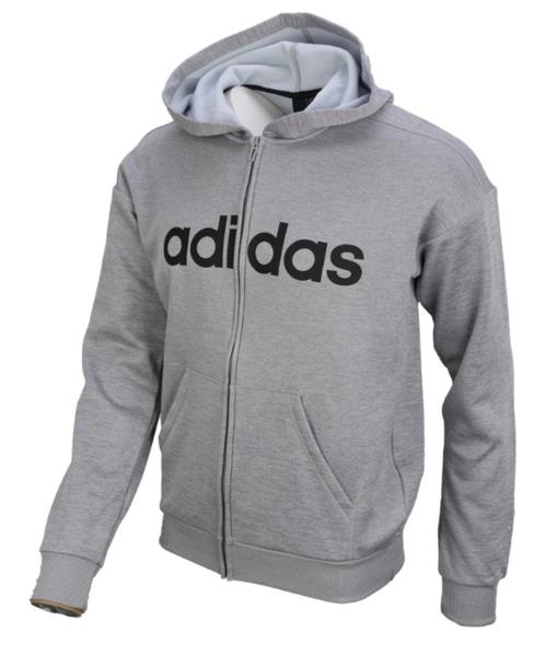 Adidas Men Linear Full-Zip Hoodie 