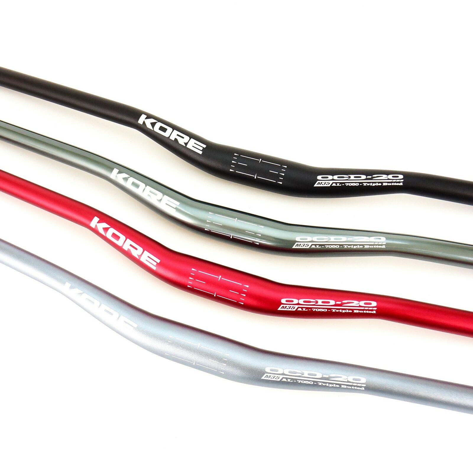 Details about   KORE OCD 35mm Rise  MTB Handlebar 31.8/35mm x 800mm  Alu 7050-T6 Triple Butted