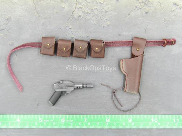 Leather Like Belt w//Pistol /& Pouch Set Zartan 1//6 scale toy GI JOE