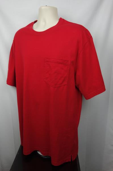 Duluth Trading Mens LT Pocket Tee Shirt Longtail Short Sleeve Tall Red ...