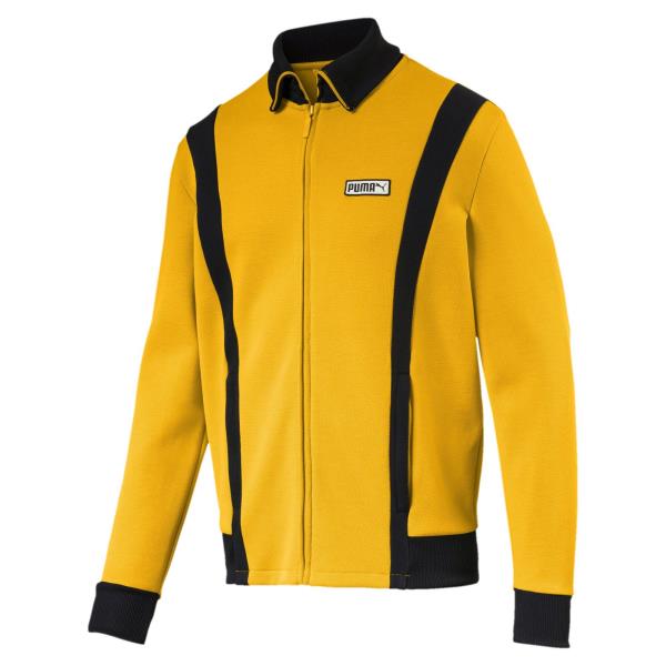 puma spezial track jacket in yellow