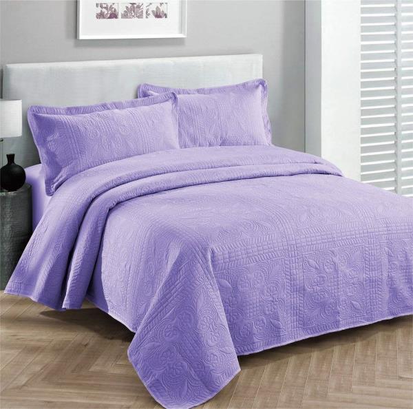 Twin Xl Full Queen Cal King Bed, Purple Bedspreads Queen Size