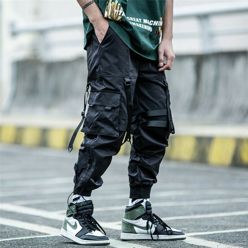 Niepce Kaisha Cargo Jogger Asian Japanese Streetwear Matte Black Pants ...