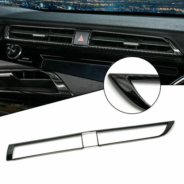 For Toyota Camry 2018 2019 Black titanium Dashboard Air Outlet Panel Decor Frame
