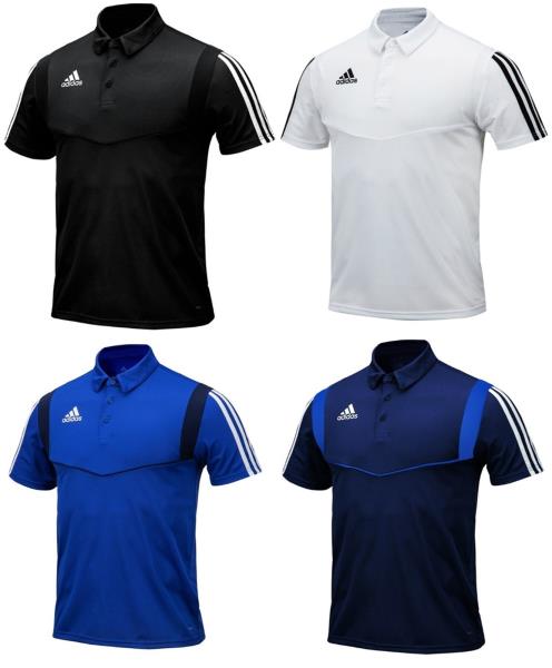 Adidas Men TIRO 19 POLO S/S Shirts Training Black White Tee GYM Jersey  DT5411 | eBay