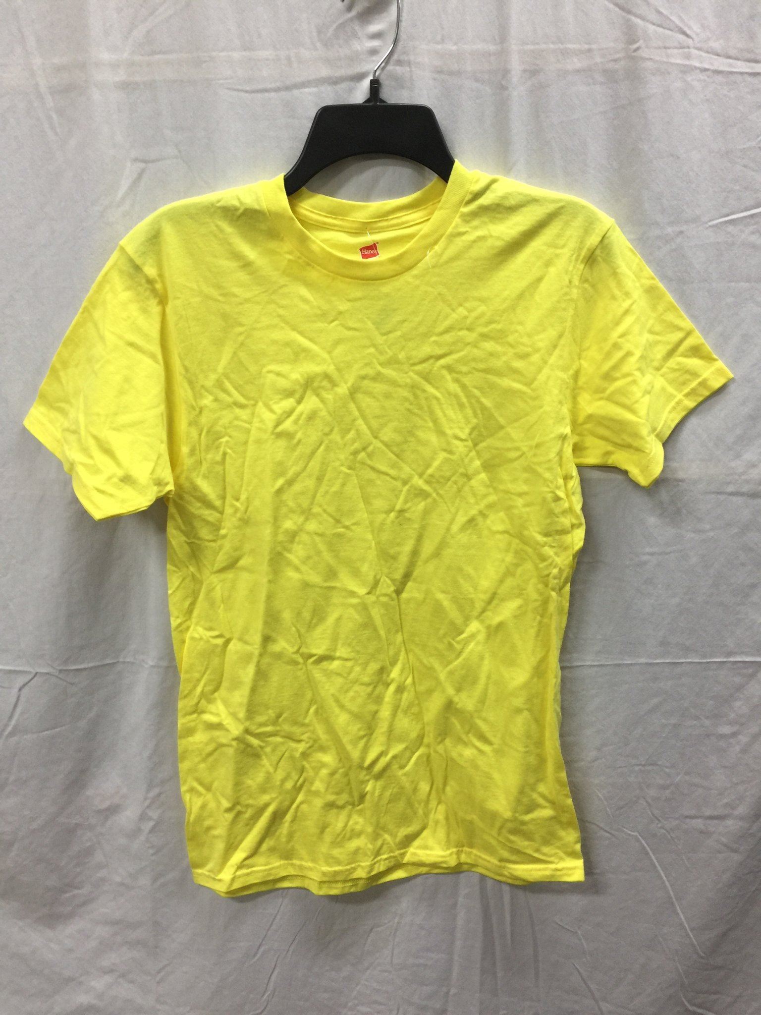 HANES CREWNECK TSHIRT BRIGHT YELLOW S -NEW WITHOUT TAG 3966 | eBay