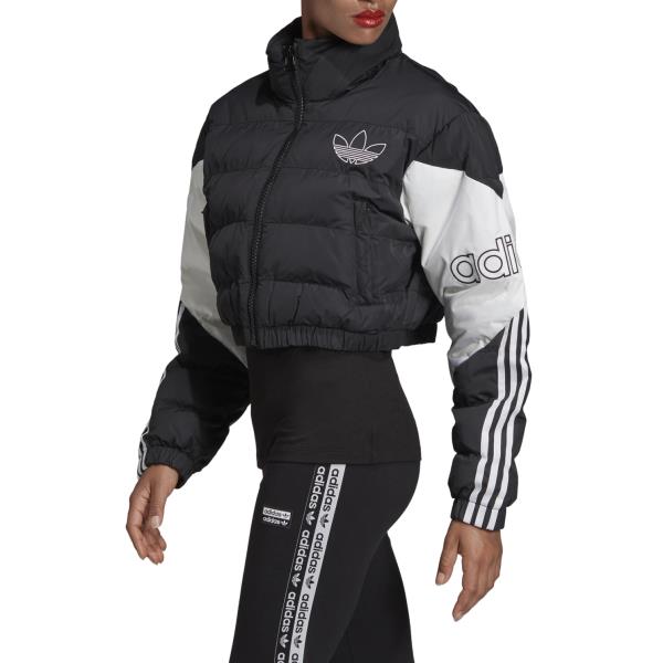 adidas OG Women's Cropped Puffer Jacket - Black | eBay