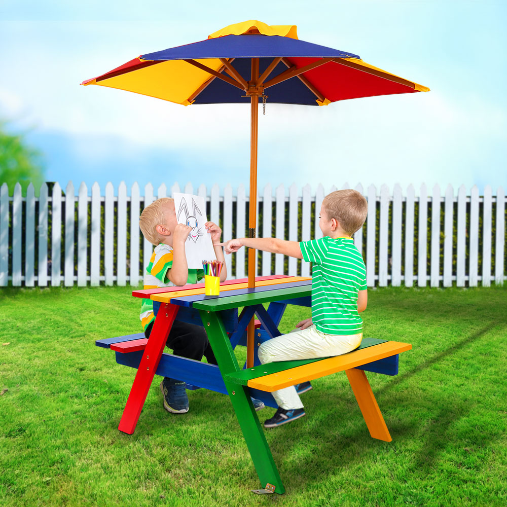 kids picnic table and chairs