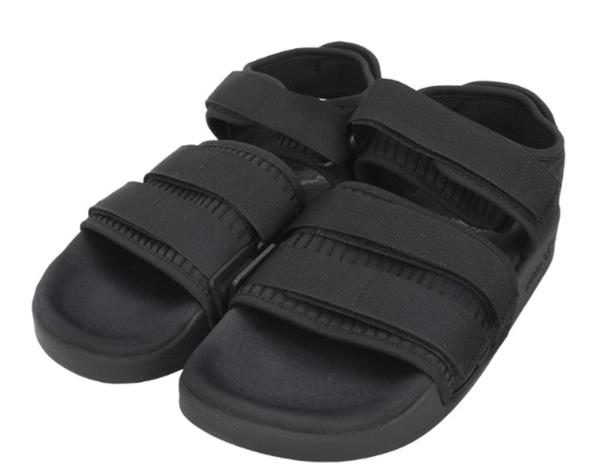 adidas slippers all black