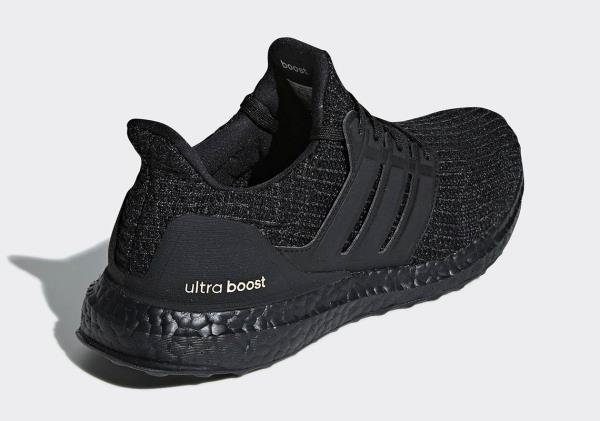 Adidas Ultraboost 4.0 Triple Black Gold 