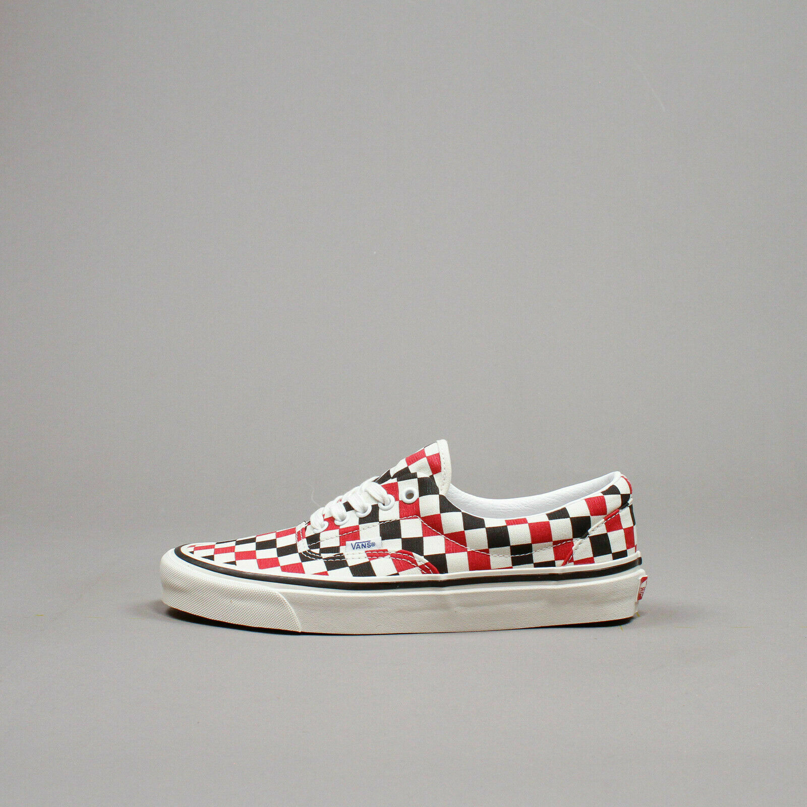 red and black check vans