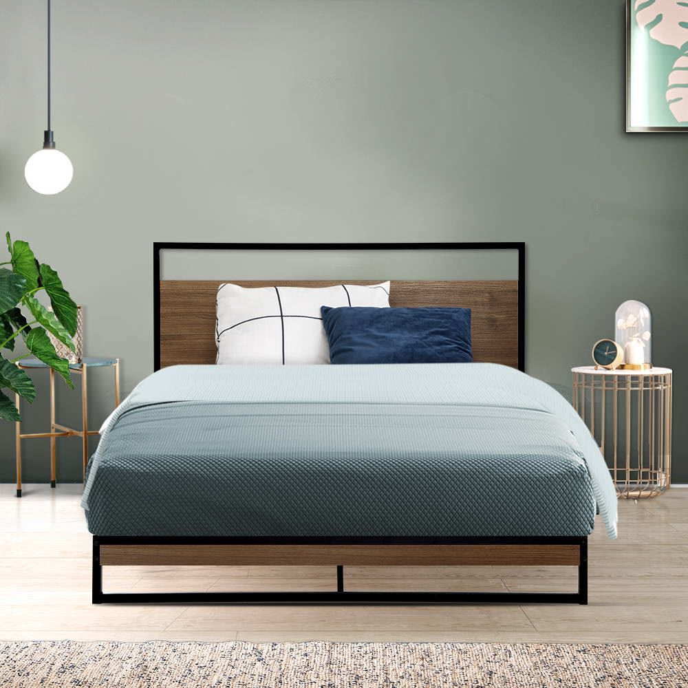 King Single Size Metal Bed Frame Base, Eclectic Bed Frames