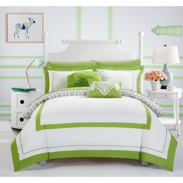 lime green comforter sets king