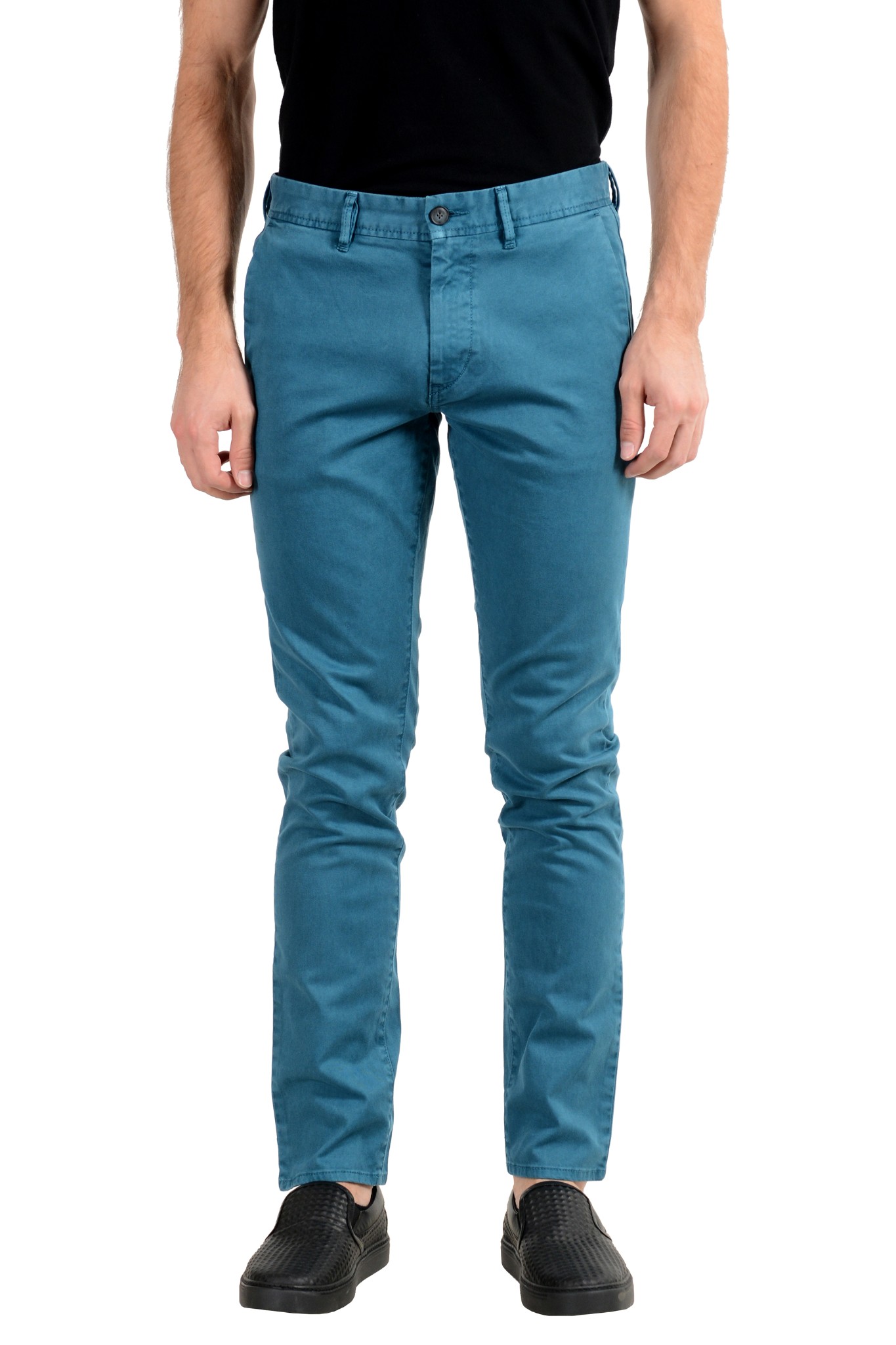Blue Slim Casual Pants US 
