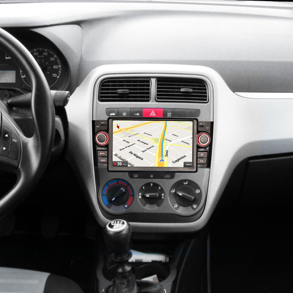 7" Android 9.0 Autoradio für Fiat Punto Linea Bluetooth
