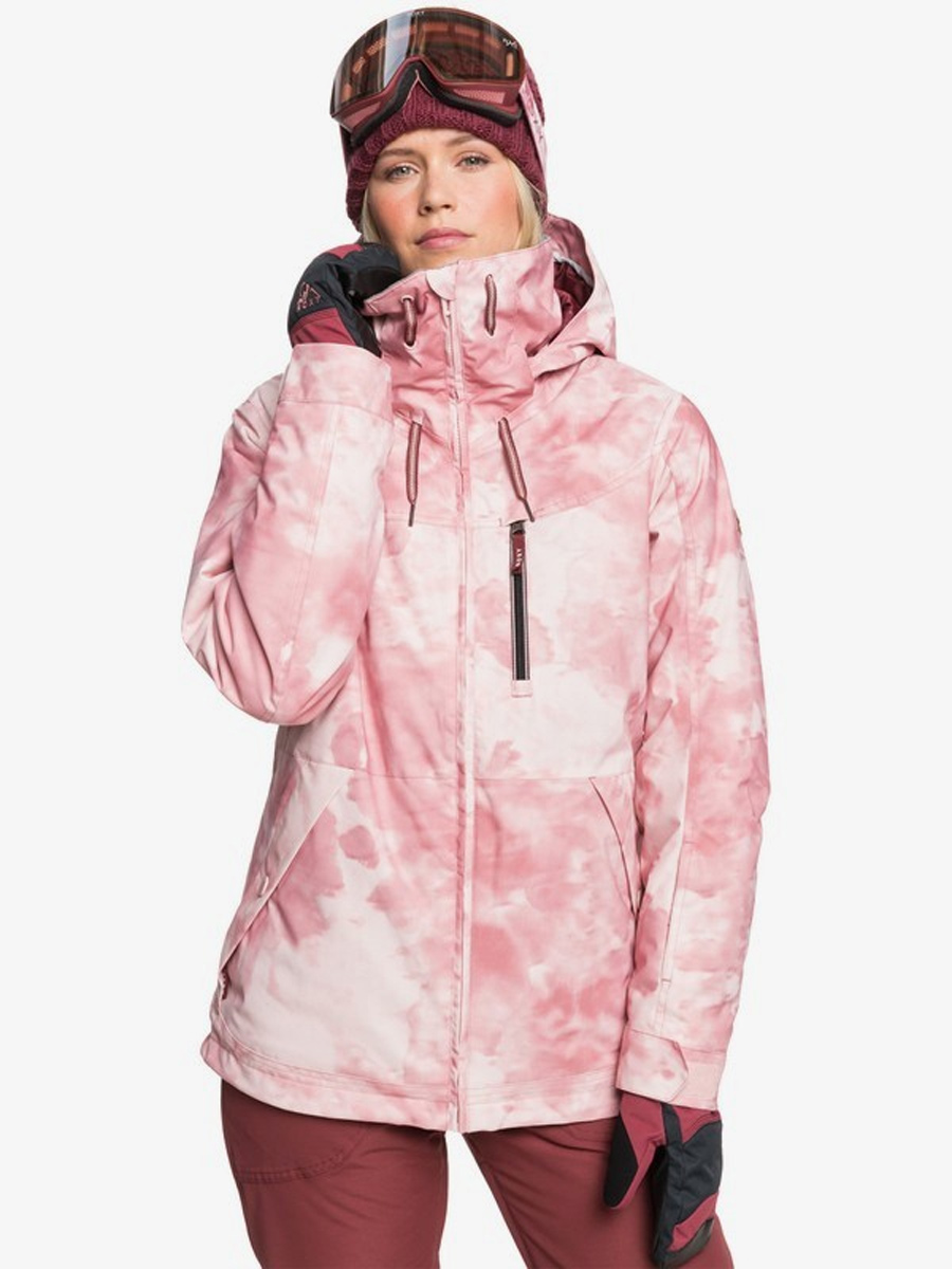2021 Roxy Presence Parka Sliver Pink Tie Dye MFC1 Women's Snow Jacket ...