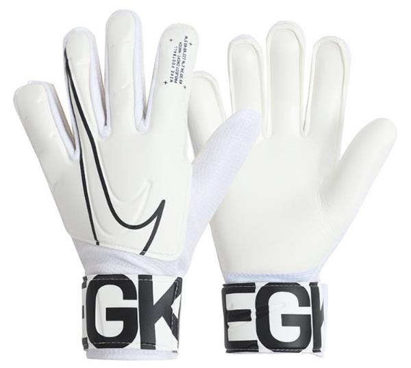 white nike goalie gloves