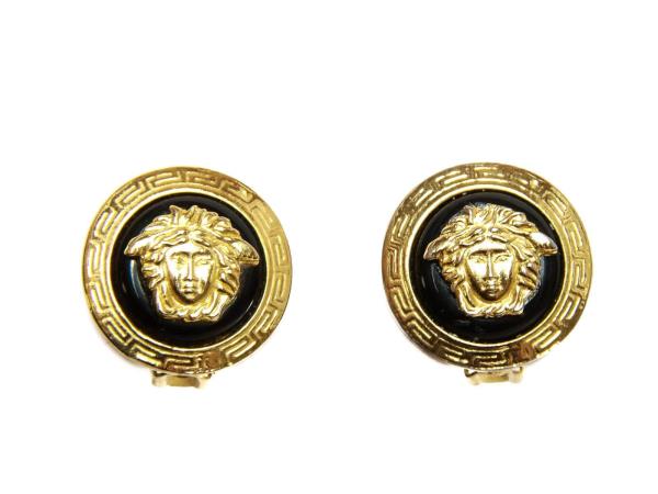 versace medusa earrings gold