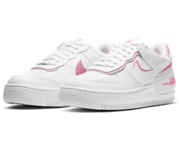 nike af1 shadow white and pink