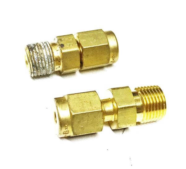 3//16/" x 1//4/" CPI x MNPT S//S Thermocouple Connector 3-4 FH4BZ-SS Parker