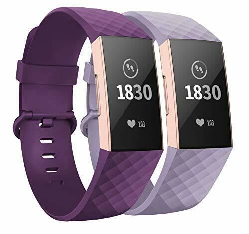 Adjustable Classic Replacement Strap with Classic Aluminum Alloy Buckle for Fitbit Charge 3 Fitness Tracker Vitty 3 Pack Strap Compatible for Fitbit Charge 3 for Women Men