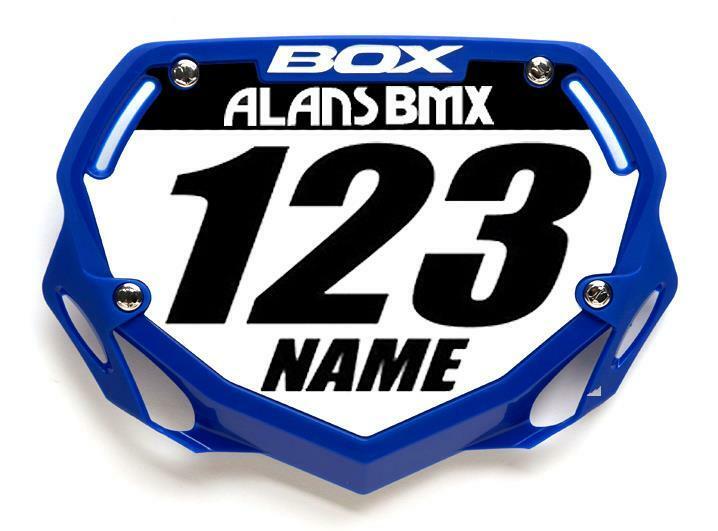 BOX BMX Phase 1 Mini Number Plate Blue